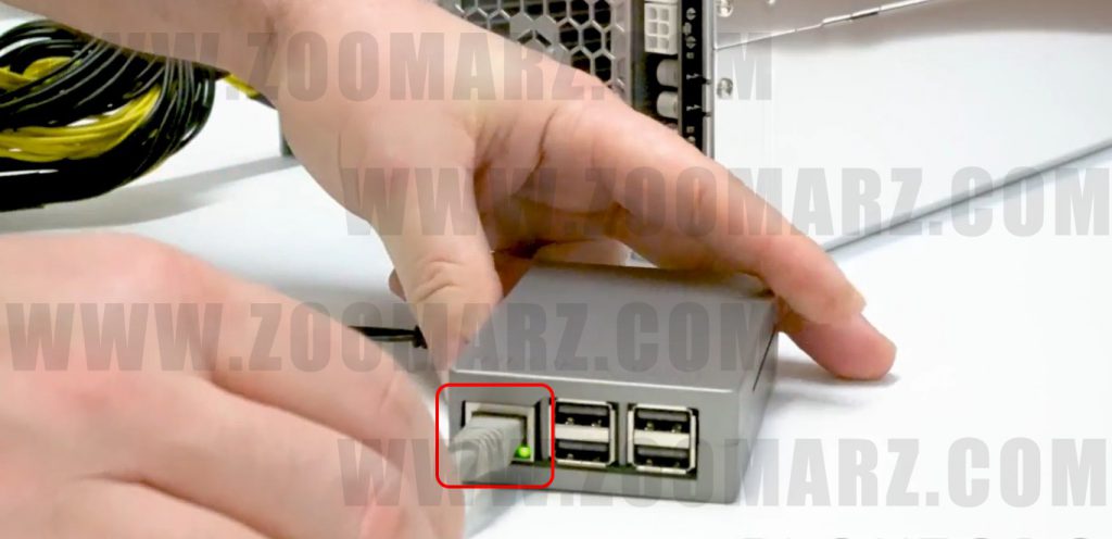 اتصال کارت شبکه نصب و راه اندازی Avalonminer 851 