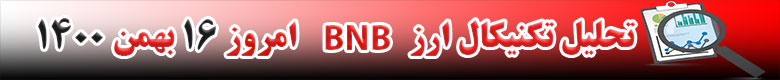 تحلیل تکنیکال ارز بایننس کوین BNB امروز 16 بهمن 1400
