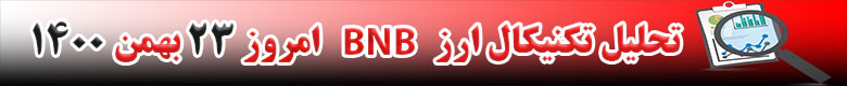 تحلیل تکنیکال ارز بایننس کوین BNB امروز 23 بهمن 1400