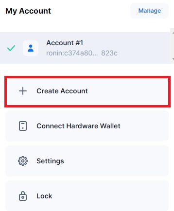 روی گزینه create account کلیک کنید.