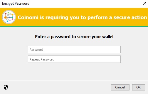 یک رمز عبور مشخص کنید