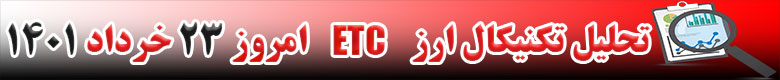 تحلیل تکنیکال ارز اتریوم کلاسیک ETC امروز 23 خرداد 1401