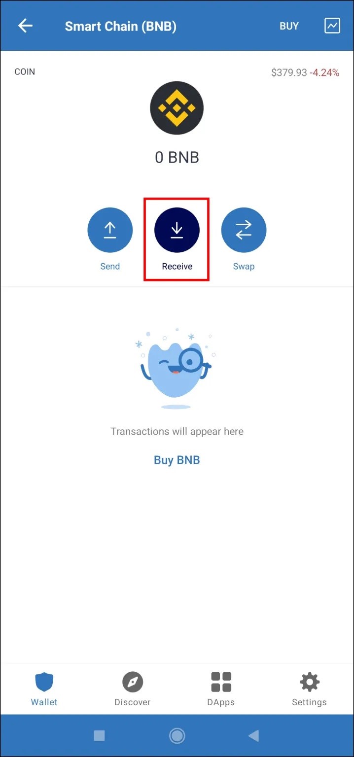 فرآیند سواپ بایننس کوین (BNB) به اسمارت چین