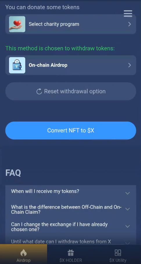  تبدیل nft بازی ماسک به ارز X