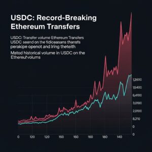 افزایش چشمگیر حجم انتقالات USDC؛ ۶۳۵ میلیارد دلار در ماه