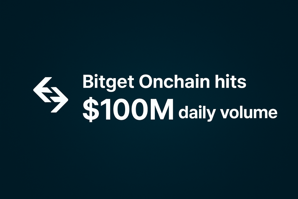 رشد چشمگیر Bitget Onchain؛ حجم معاملات روزانه از 100 میلیون دلار گذشت