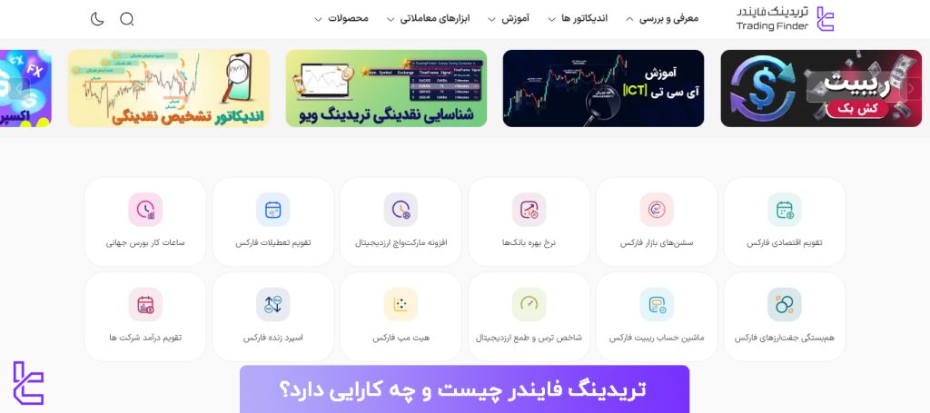تریدینگ فایندر - مرجعی جامع برای ابزارها و آموزش‌های تخصصی بازارهای مالی