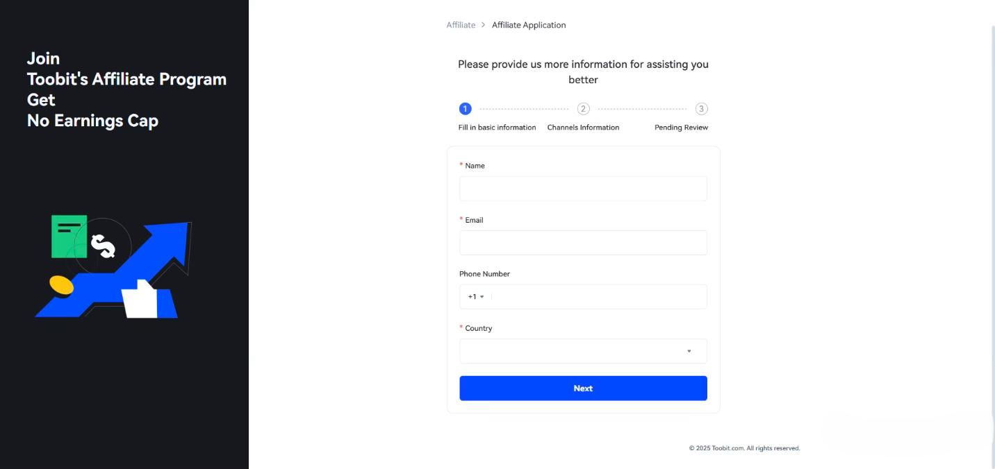چگونه در بخش افیلیت (Affiliate) صرافی  Toobit پارتنر شویم ؟ چگونه در بخش افیلیت (Affiliate) صرافی  Toobit پارتنر شویم ؟