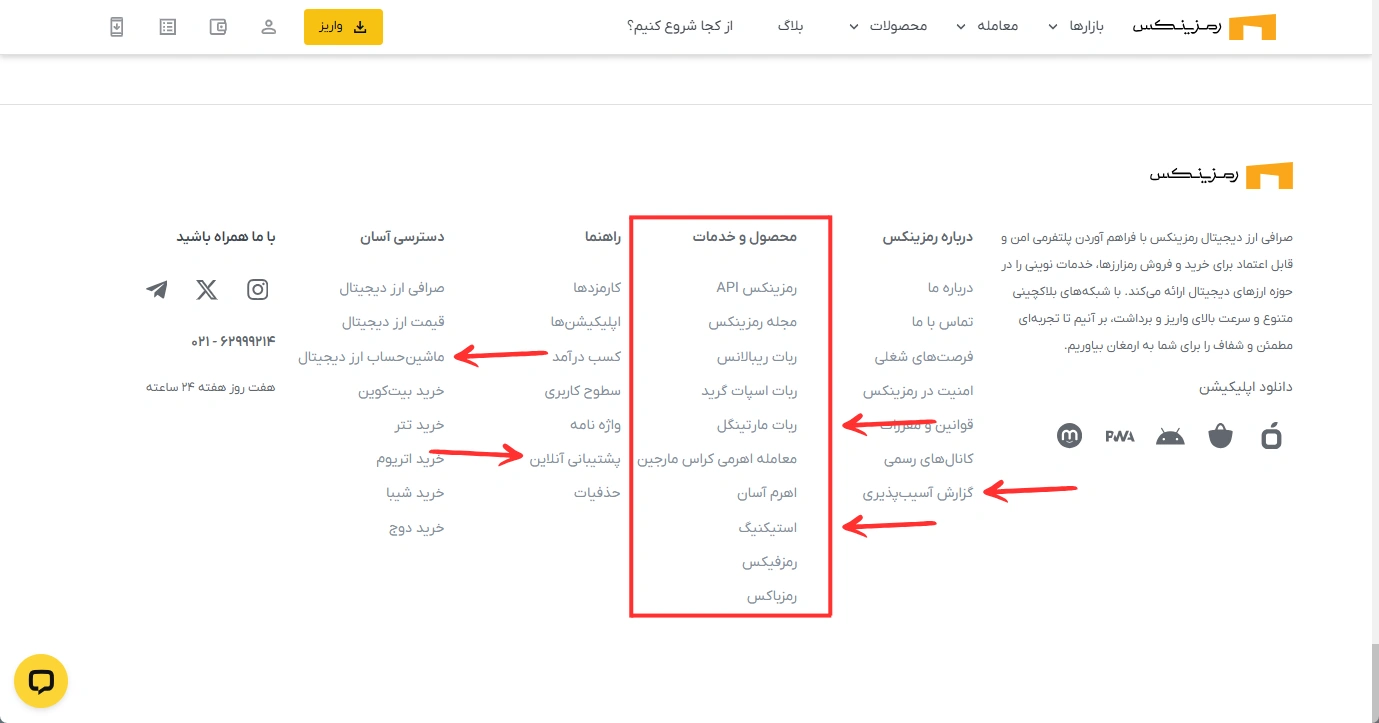 صرافی رمزینکس