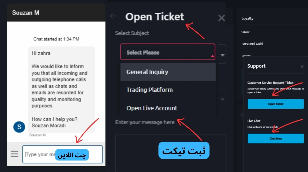 پشتیبانی بروکر دبلیو ام مارکتس