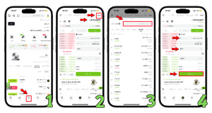 آموزش معامله اسپات در صرافی xt نسخه موبایل